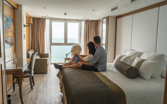 Deluxe junior suite 'sea view' Отель Villa Venecia Boutique Бенидорме