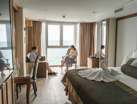 Deluxe junior suite 'sea view' Отель Villa Venecia Boutique Бенидорме